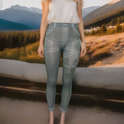 Fashionable Women's Jean Leggings - New - Stylish & Trendy - One Size Fits Most